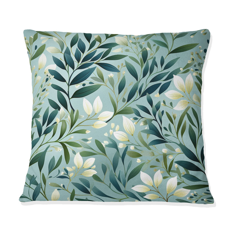 Coussin Oceanic Foliage, H 18 po x l 18 po