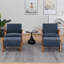 Upholstered Chenille With Footstool Armchair-503314698-503314701