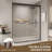 56-60 In. W X 72 In. H Double Sliding Shower Door, Semi-Frameless Bypass Bathroom Sliding Door With 1/4" (6Mm) Tempered Glass For Walk-In Shower-121998743