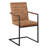 Berkine Upholstered Armchair with Ribbed Back-1293435274