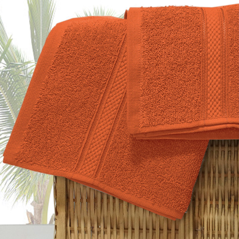 Dezyre Supper Soft Hand Towel, Orange