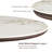 Oppelo 86.61" Oval Marble Look Sintered Stone Pedestal Dining Table-1427799813