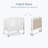 2-in-1 Mini Convertible Portable Crib-10178945