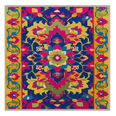 Machine Washable Tabriz Brown Area Rug