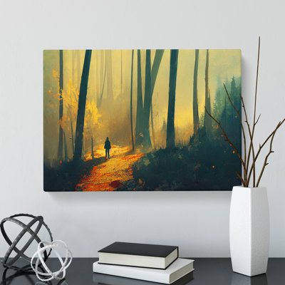 Beguiling Autumn Forest - Wrapped Canvas