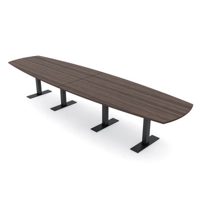 Pavert Arc Boat Conference Table with Metal T Base by Inbox Zero