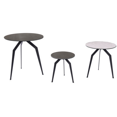 Santiago Glass Nesting End Table