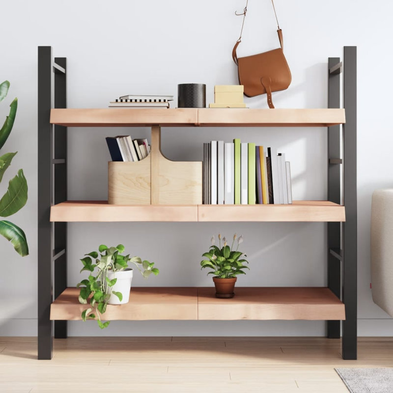 Vidaxl Wall Shelf, Brown, 6cm H x 120cm W x 60cm D