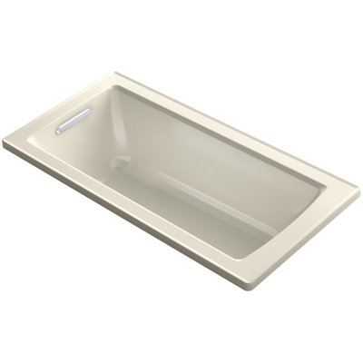 Archer VibrAcoustic Drop-in Bath with Bask Heated Surface and Reversible Drain