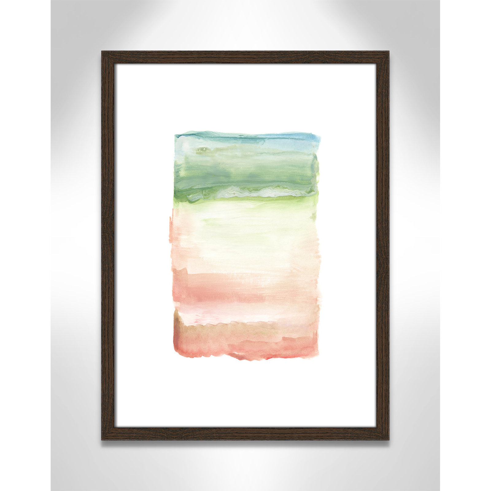 Nabi "Skye I" Print, 23" H x 17" W x 0.75" D, Brown Framed Paper