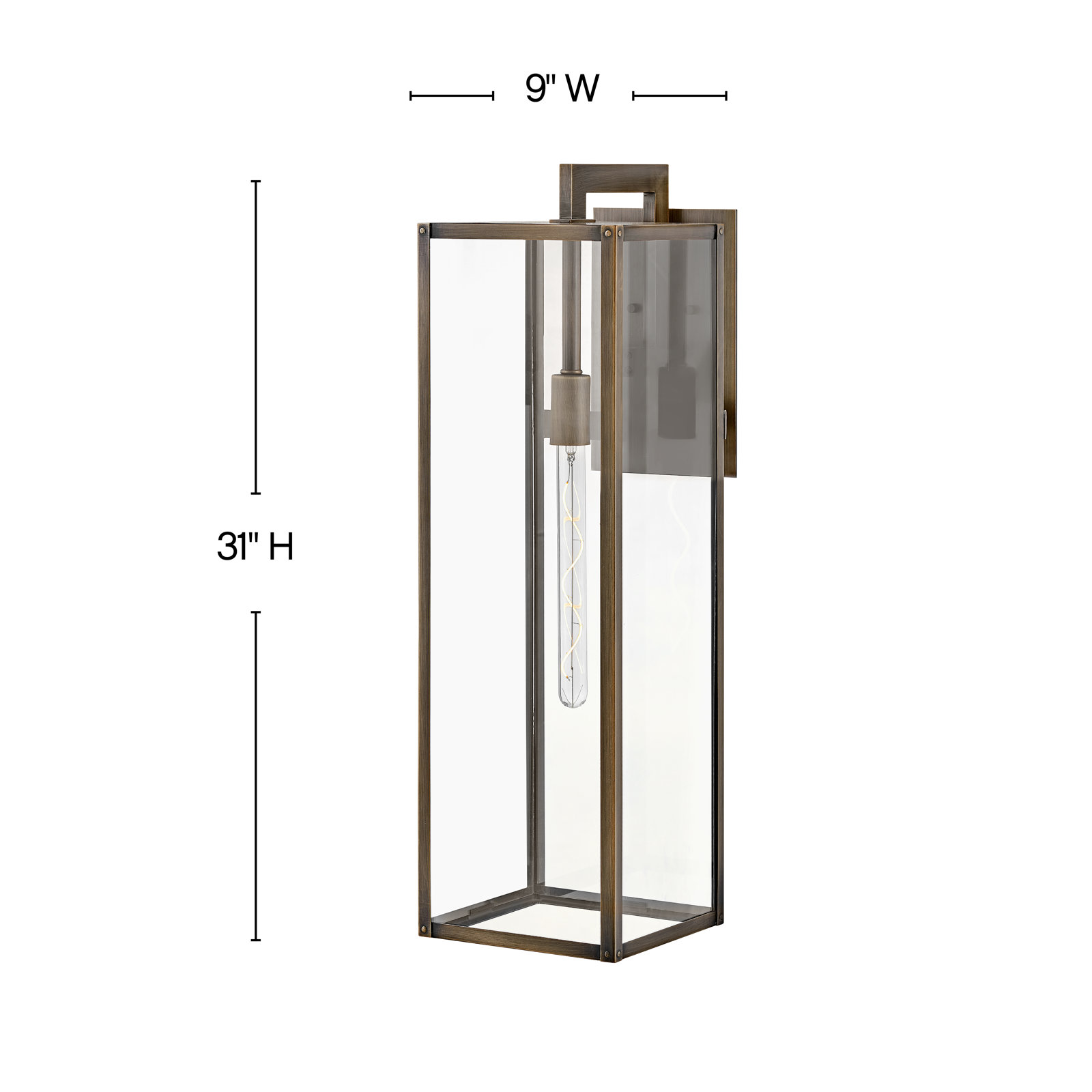Caliana Single Light Outdoor Wall Light, 6, Burnished Bronze