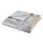 Housse de couette en coton gris double / grand - 5 pièces avec taies décoratives et coussins décoratifs-124510980