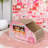 Cardboard Cat Scratcher, Donut Car Design, Cat House Cardboard with Scratching Pad for Indoor Cats