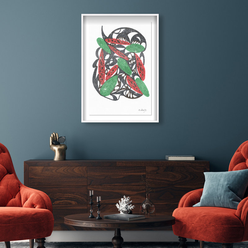 Manuel Roman - Watermelon Still Life Shadowbox Food & Beverages Print by Oliver Gal, Black Frame, 10 x 15, 16.5"H x 11.5"W