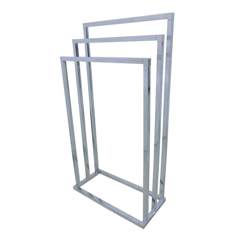 Kingston Brass Edenscape Freestanding 3-Tier Towel Rack, Polished Chrome