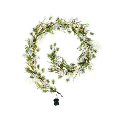 Pre-Lit Berry Mixed Tip Garland