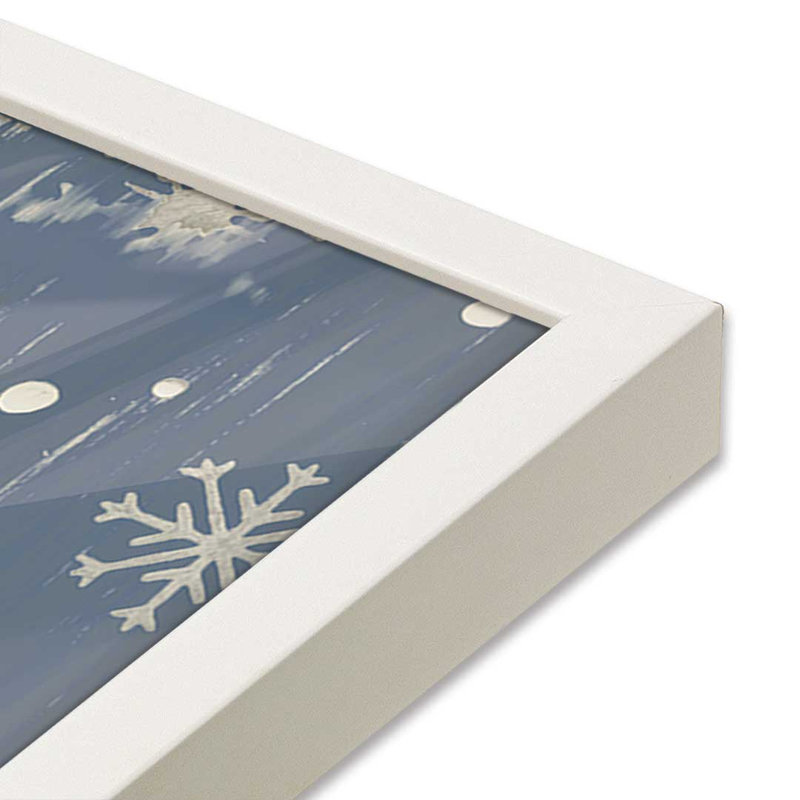 «Be Still and Know Trees» par Annie Lapoint, reproduction d'art, L 24 po x H 32 po, Blanc, Impression encadrée