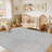 Washable Farmhouse Modern Area Rug Non-Slip Carpet for Bedroom Living Room - Dark Gray-1201304610-1201820036