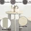 Table d'appoint en céramique en gris - Combine style et stabilité avec plateau de table et base en bois composite robuste