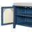 43.5"W Shoe Storage Bench, Shoe Storge With 2 Drawers And 2 Rattan Door-1441068420