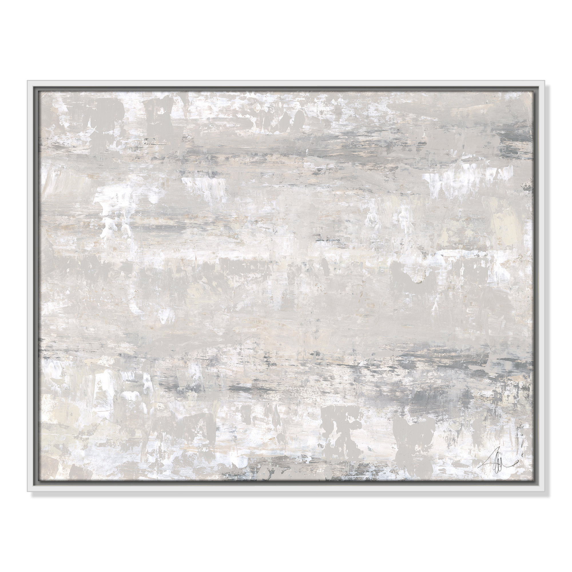 Desert Winds by Filippo Ioco - Print, White Framed Canvas, 23.5" H x 29.5" W x 2" D