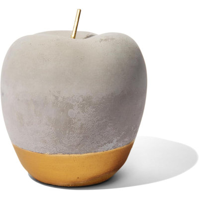 Decorative Concrete Apple, Modern European Apple Shaped Décor,  Apples For Home Decoration, Hand Painted Gold Artificial Fruit Crafts, Decorative Fruits, Handmade Home Decor