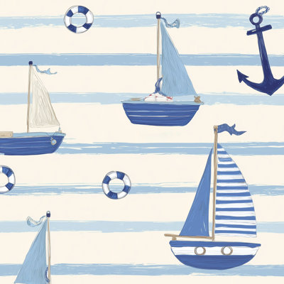 Murale de papier peint nautique