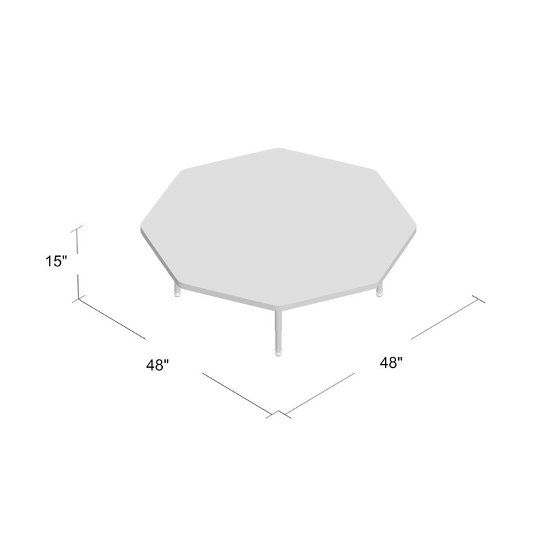 Table d'activité à hauteur ajustable Berries, Adulte (24 po à 31 po ), Bleu, Gris