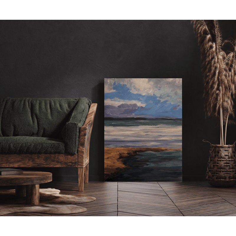Celadon II by John Beard, 25.5" H x 21.5" W x 1.75" D, White Framed Canvas