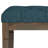 Waverly 48"W Linen Look Traditional Tufted Ottoman Bench with Carved Legs-1309424363