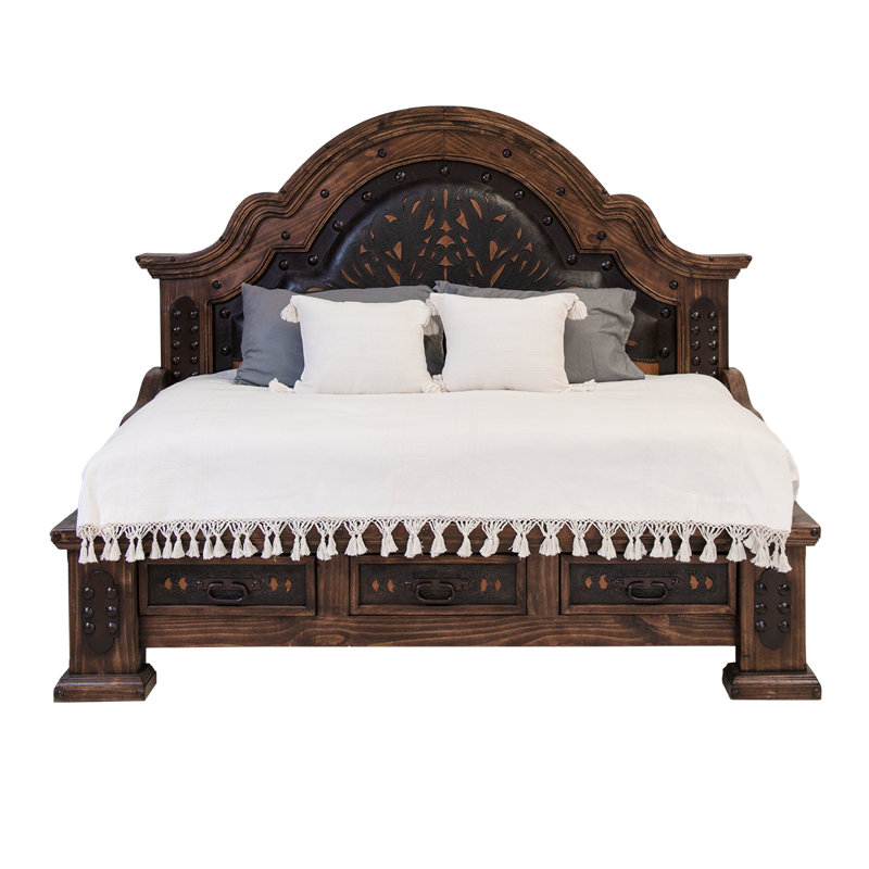 Sierra Hacienda Handmade Tooled Leather Daybed