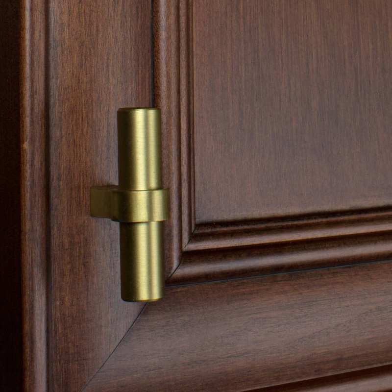 2.25" Length Bar Knob Multipack, Satin Gold