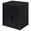 Table de chevet noire à 2 tiroirs avec lumières DEL et ports de chargement USB | Idée de cadeau-3784794