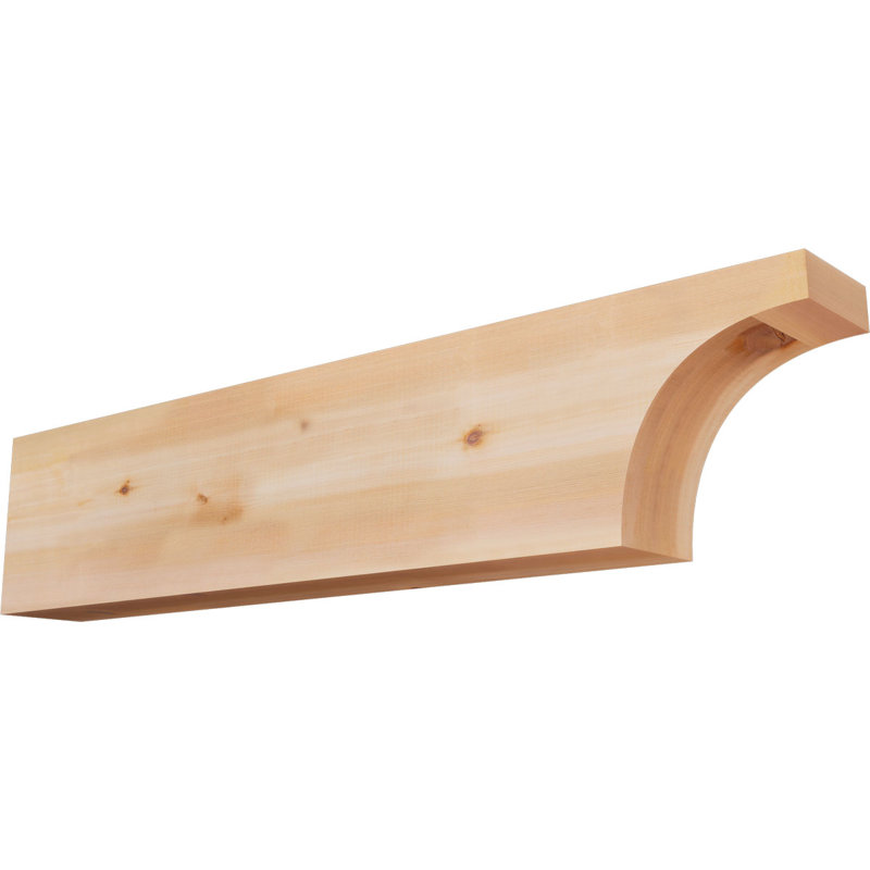 Huntington Smooth Rafter Tail, Western Red Cedar, 10"H x 5 1/2"W x 48"L
