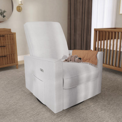 Greenguard Gold Certified Upholstered Swivel Reclining Glider