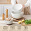 3-Piece Sesame Glaze Stoneware Mixing Bowl Set