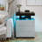 Gebelein Manufactured Wood Nightstand with Wireless Charging Station and LED Lights-281945688