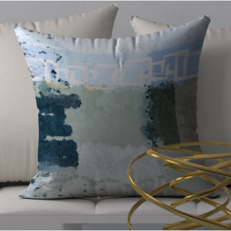 Housse de coussin décorative carrée à motif de parfum, 20 po X 20 po
