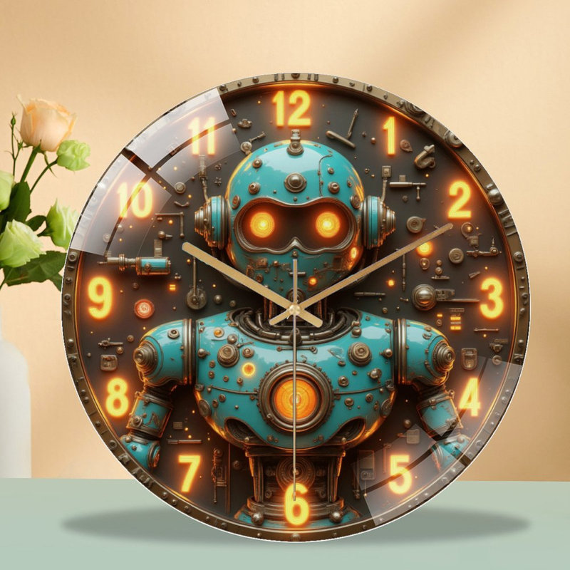Horloge murale rétro Vintage Steampunk mécanique 12 po