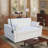 Versatile Convertible Sofa Bed with Pullout Feature and Plush Pillows for All