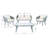 Cangelosi 4 Piece Rattan/Wicker Sofa Seating Group with Cushions-1081106011