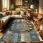 Machine Printed 177cm X 122cm Area Rug
