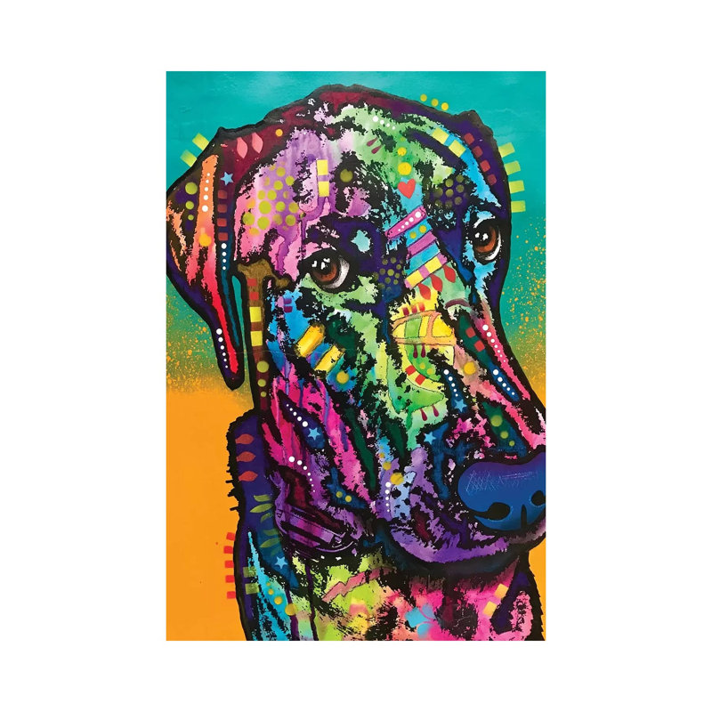 Never Me by Dean Russo - Painting on Canvas, 30.48cm H x 20.32cm W x 1.91cm D, Wrapped Canvas