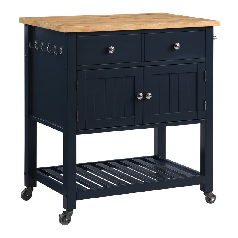 Stirling Kitchen Cart, Black