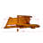Outdoor Or Indoor Wood Adirondack Chair, Foldable, OAK