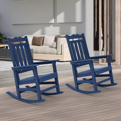 Chaise Adirondack berçante en plastique Liebwin
