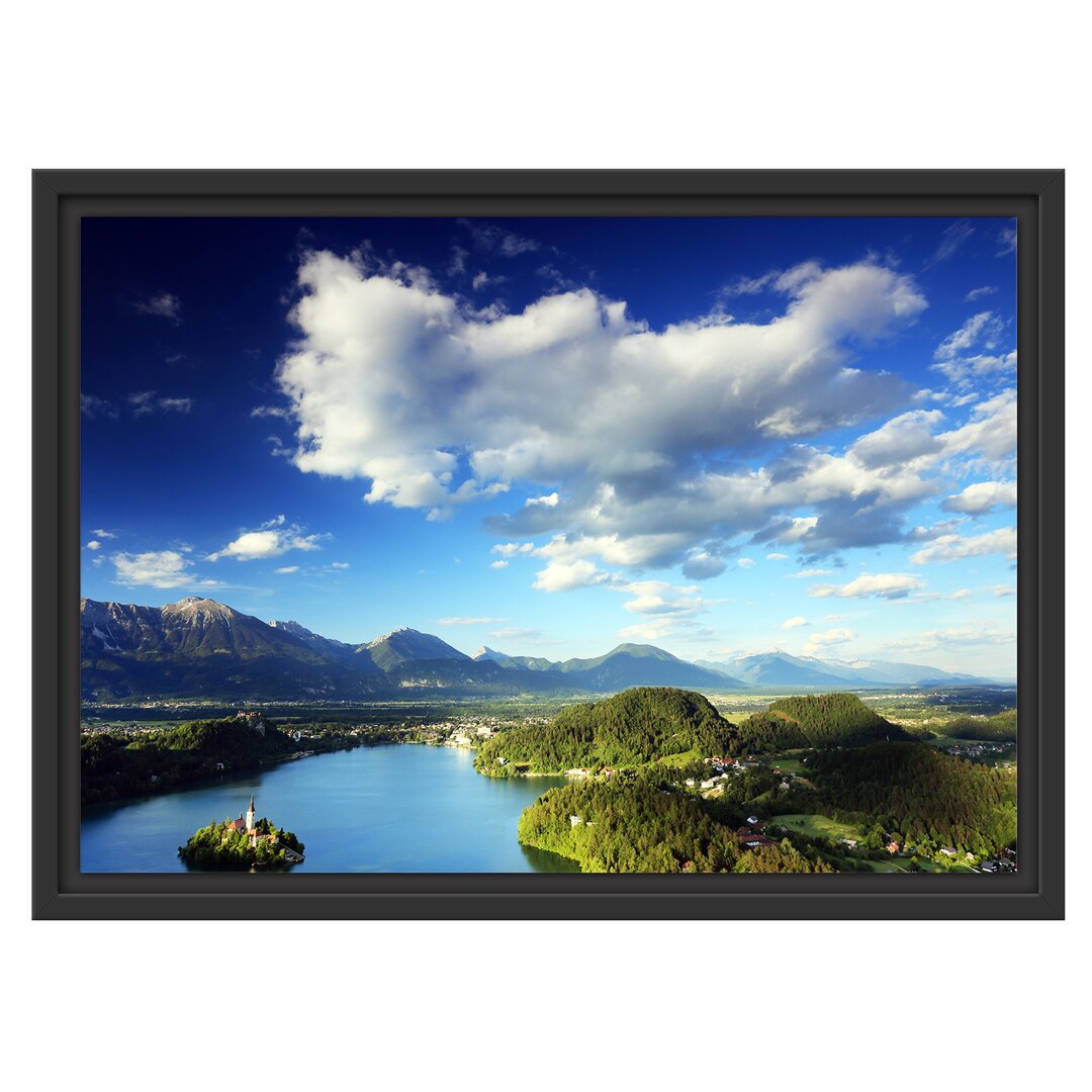 Gerahmtes Wandbild Atemberaubende Seen Landschaft