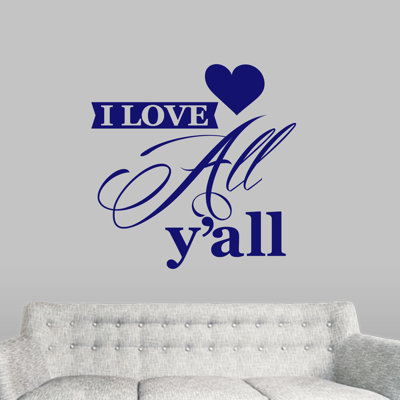 Adhésif décoratif Bulmer I Love All Y'all