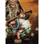 Déesse assise Saraswati | Acrylique sur toile | Par Debasish Mazumder