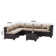 7-Piece L-Shaped All-Weather Wicker Sectional Sofa Set with Cushion and Coffee Table